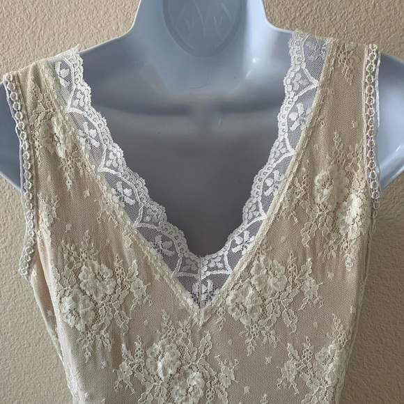 Jessica McClintock collection lace ivory dress sz4 - Picture 2 of 8